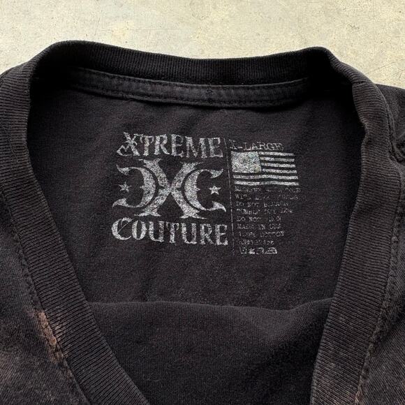 Vintage Y2K Skull and Bones‎ black graphic t-shirt - Picture 2 of 3